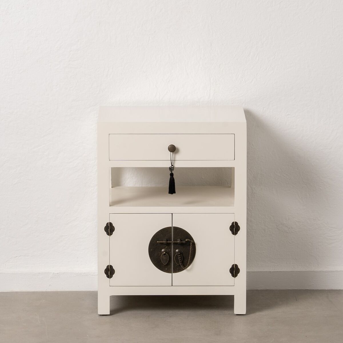 Natbord ORIENTE Hvid Træ MDF 50 x 40 x 66 cm